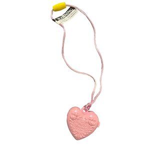 Heart-Shaped Pink Toy Necklace